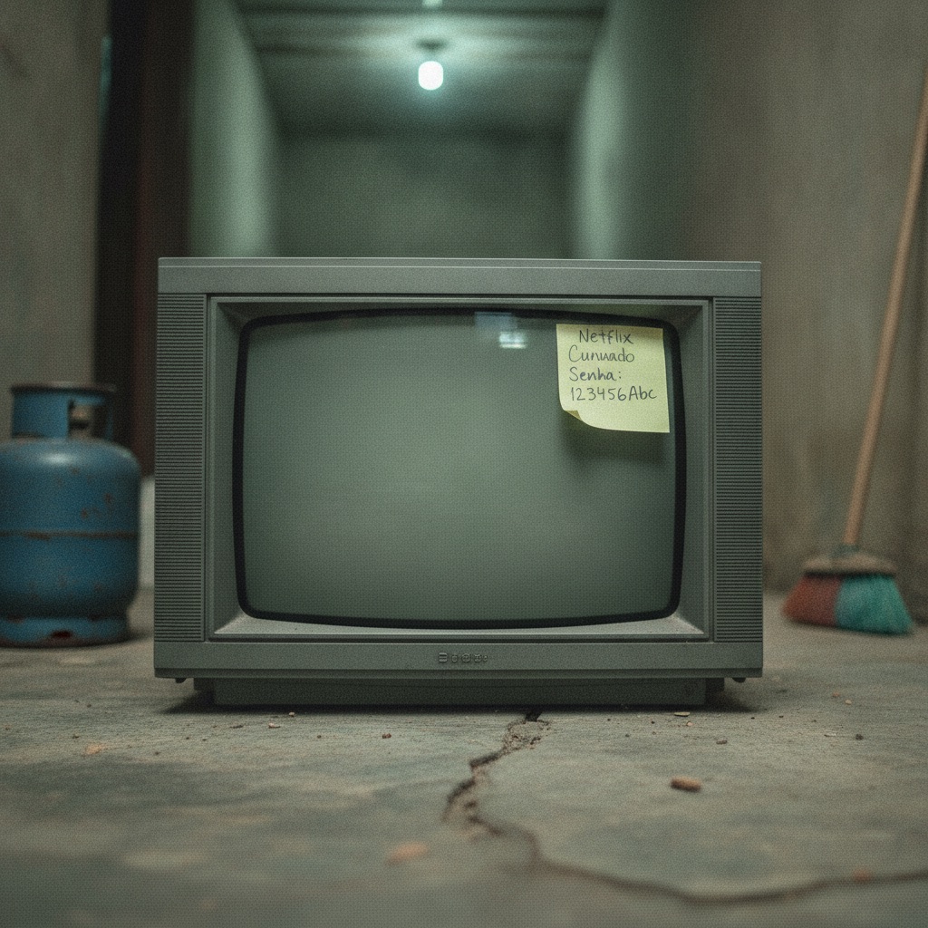 TV de Tubo 21" SMART (post-it com senha da Netflix colado)
